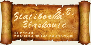 Zlatiborka Blašković vizit kartica